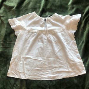 Lacy Women Top, White